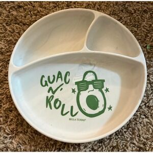 Bella Tunno "Guac N Roll" Divded Silicone Suction Plate